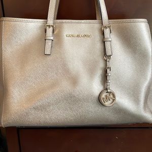 Gold Michael Kors bag